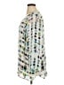 Nic + Zoe 100% Polyester Silver 3/4 Sleeve Blouse Size 1X - photo 5