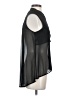 Saint Tropez Black Sleeveless Button-Down Shirt Size XS - photo 4