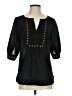 41Hawthorn 100% Polyester Black 3/4 Sleeve Blouse Size S - photo 1