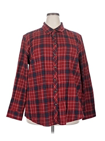 Blue Mountain Long Sleeve Button-Down Shirt (view 1)