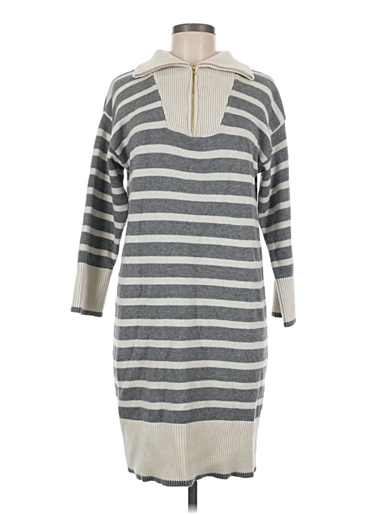 Pre-owned Pink Lily Casual Dress In Gray