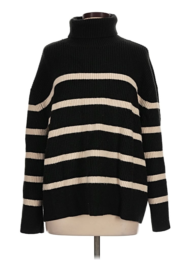 Pre-owned Zara Turtleneck Sweater In Black