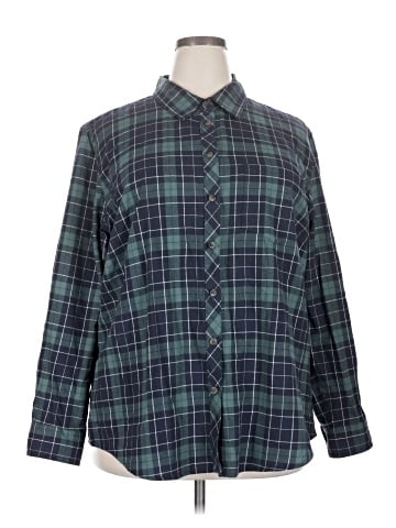 Blue Mountain Long Sleeve Button-Down Shirt (view 1)