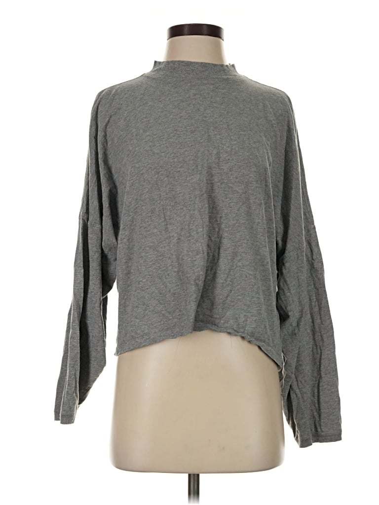 Pre-owned Aerie Long Sleeve Turtleneck In Gray