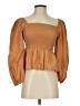 J.Crew 100% Cotton Brown 3/4 Sleeve Blouse Size S - photo 1
