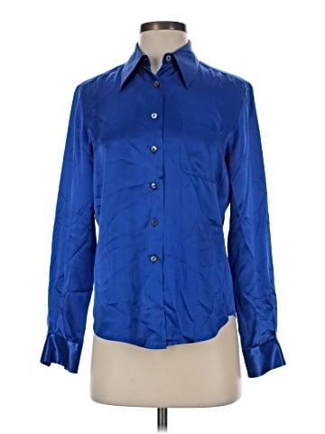Ann Taylor Long Sleeve Silk Top (view 1)