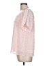Mi ami 100% Polyester Pink Short Sleeve Blouse Size L - photo 5