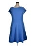 The Limited Solid Blue Casual Dress Size XL - photo 1