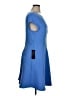 The Limited Solid Blue Casual Dress Size XL - photo 4