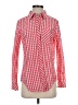 Vineyard Vines Checkered-gingham Red Long Sleeve Button-Down Shirt Size 2 - photo 1