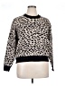 T Tahari Animal Print Black Pullover Sweater Size 1X (estimated) - photo 1