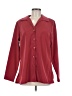 Susan Graver 100% Polyester Burgundy Long Sleeve Blouse Size M - photo 1