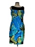 I.N. Studio Graphic Teal Cocktail Dress Size 12 - photo 1