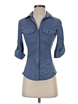 James Perse 3/4 Sleeve Button Down Shirt