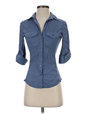 James Perse 3/4 Sleeve Button-Down Shirt (view 1)