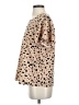Shein 100% Polyester Animal Print Tan Short Sleeve Blouse Size S - photo 5