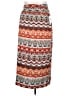 AB Studio Print Orange Casual Skirt Size 2X - photo 1