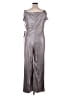 NW Nightway Metallic Silver Jumpsuit Size 18 - photo 2