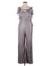 NW Nightway Metallic Silver Jumpsuit Size 18 - photo 1