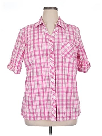 D&Co. 3/4 Sleeve Button-Down Shirt (view 1)