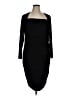 Tahari Solid Black Cocktail Dress Size 1X - photo 1