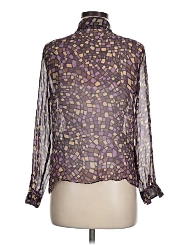 New York City Design Co. Long Sleeve Silk Top (view 2)