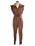 Zara Solid Brown Jumpsuit Size S - photo 1