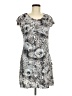 Paris Paris 100% Polyester Animal Print Gray Casual Dress Size M - photo 1