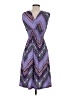 Raya Sun Chevron-herringbone Purple Casual Dress Size S - photo 2
