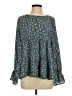 Maurices 100% Polyester Teal Long Sleeve Blouse Size S - photo 1