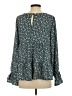 Maurices 100% Polyester Teal Long Sleeve Blouse Size S - photo 2