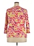Ruby Rd. Red 3/4 Sleeve T-Shirt Size 2X - photo 2