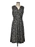 Nine West Print Gray Cocktail Dress Size L - photo 1