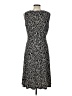 Nine West Print Gray Cocktail Dress Size L - photo 2