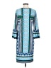 Chico's Print Blue Casual Dress Size S - photo 2