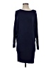 LA Made Solid Blue Casual Dress Size XS - photo 1