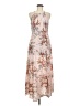 Shein 100% Polyester Floral Tan Casual Dress Size 6 - photo 1