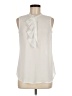 Banana Republic 100% Polyester Ivory Sleeveless Blouse Size Med Petite - photo 1