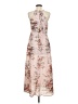 Shein 100% Polyester Floral Tan Casual Dress Size 6 - photo 2