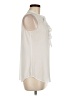 Banana Republic 100% Polyester Ivory Sleeveless Blouse Size Med Petite - photo 4