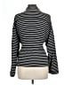 Chico's Stripes Black Jacket Size Lg (2) - photo 2