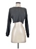 Shein Gray Long Sleeve Henley Size 2 - photo 1