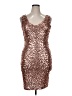 Unbranded 100% Polyester Metallic Brown Cocktail Dress Size XL - photo 1