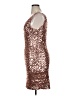Unbranded 100% Polyester Metallic Brown Cocktail Dress Size XL - photo 5