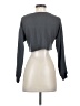Shein Gray Long Sleeve Henley Size 2 - photo 2