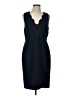J.Crew 100% Polyester Solid Blue Cocktail Dress Size 12 - photo 1