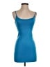 STAUD Solid Blue Casual Dress Size XS - photo 1