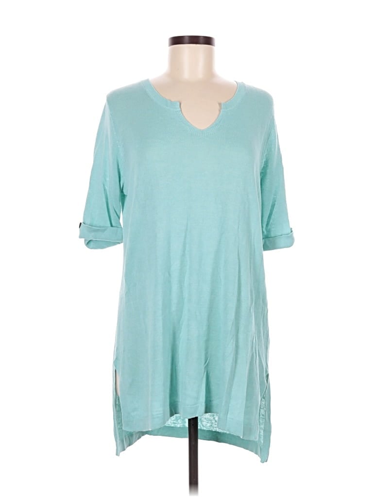 Pre-owned Jjill Cardigan Sweater In Teal