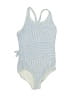 Lands' End Stripes Blue One Piece Swimsuit Size 8 - photo 1
