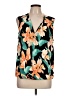 INC International Concepts Orange Sleeveless Blouse Size L - photo 1